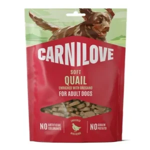 CARNILOVE Soft, prepelica s origanom, poslastica za pse 200g