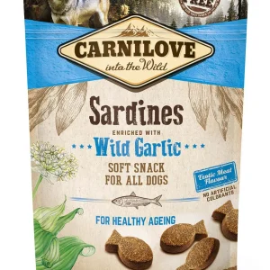 CARNILOVE Soft Snack, srdela s medvjeđim lukom, polumeka poslastica, 200g