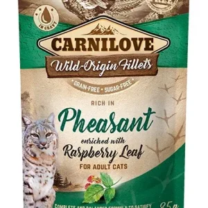 CARNILOVE Wild Origin Filets, bogato mesom fazana, s listom maline, bez žit. 85g