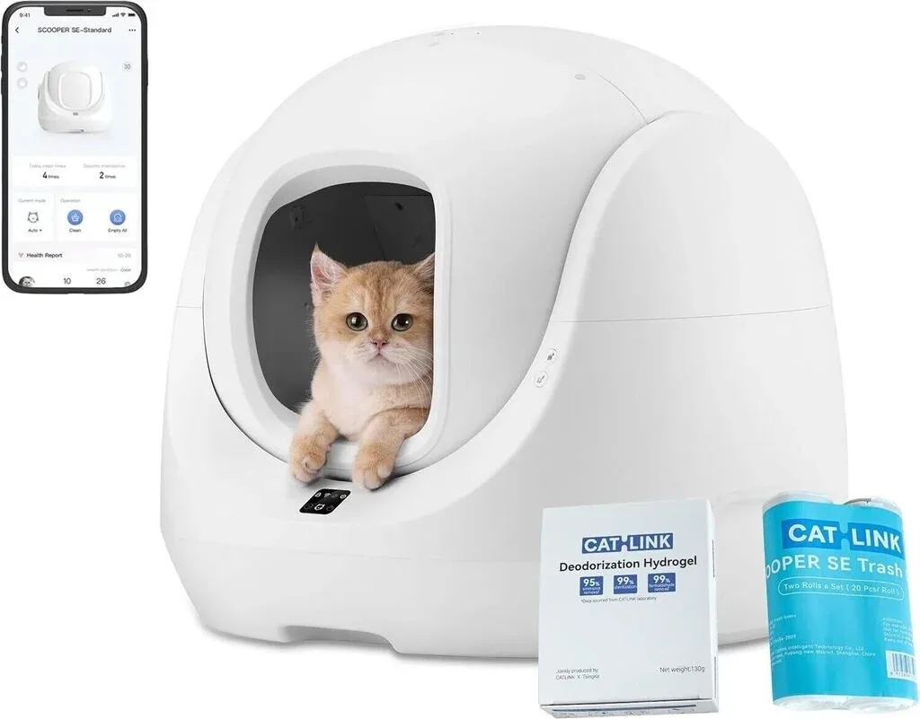 CATLINK Baymax Scooper SE, automatski samočisteći WC za mačke, kapacitet 7L - Image 2