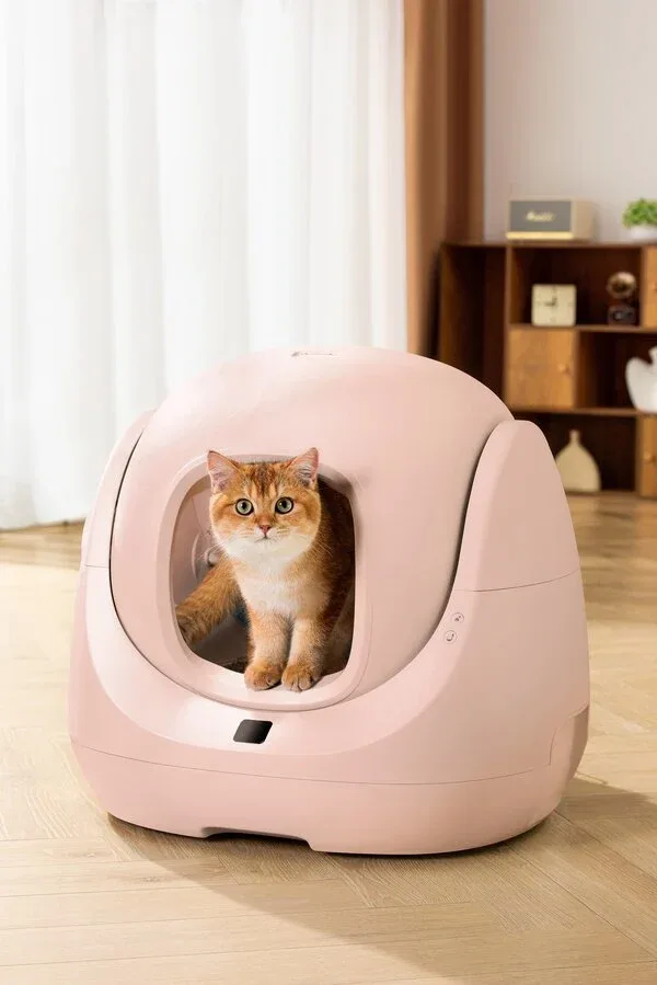 CATLINK Baymax Scooper SE, automatski samočisteći WC za mačke, kapacitet 7L,rozi - Image 2