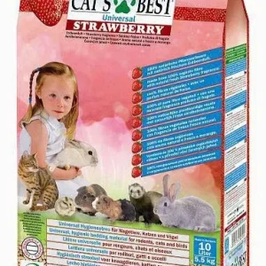 CAT'S BEST Universal Jagoda, upijajući biljni pijesak za ljubimce,mirisni, 5,5kg