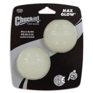 Chuckit Max glow loptice, srednje