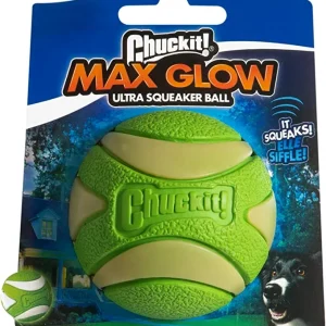 Chuckit! Max Glow Ultra Squeaker loptica M