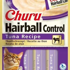 CHURU Hairball Control Tunjevina 4x14g, kremasta poslastica za mačke