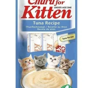 CHURU Puree, krema, KITTEN, tunjevina, poslastica za mačiće, 4x14g