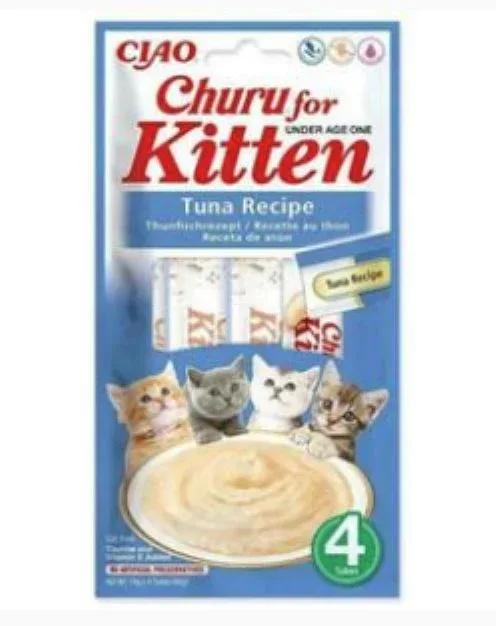 CHURU Puree, krema, tuna/piletina mix, multipack, poslastica za mačke, 50x14g