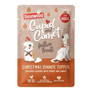 CUPID&COMET Christmas Dinner Topper, piletina i puretina, za pse, 85g