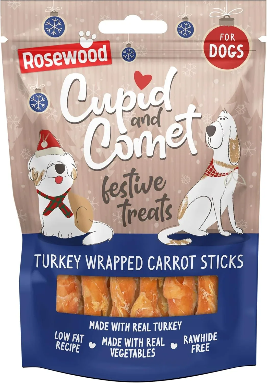 CUPID&COMET Turkey Carrot Sticks, poslastica za pse, 100g