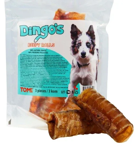 DINGO's Beffy Rolls, goveđi grkljani 90g, 3kom
