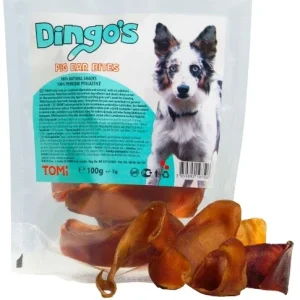 DINGO's Pig Ear Bites, mini svinjske uši, 100g