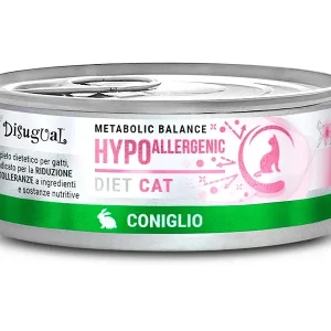DISUGUAL Metabolic Balance Hypoallergenic, konzerva za mačke, kunićevina, 85 g
