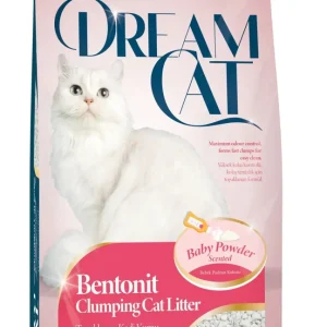 DREAM CAT Baby Powder, grudajući mineralni pijesak za mačke, mirisni