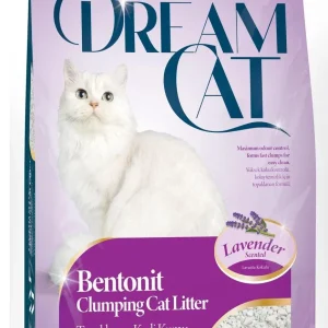 DREAM CAT Lavander, grudajući mineralni pijesak za mačke, mirisni, 10l