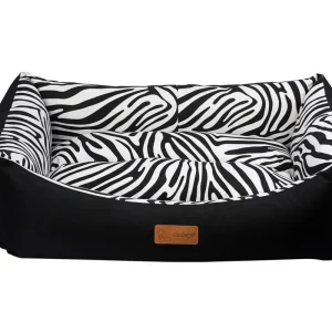 DUBEX Krevet Tarte, crno/bijela, 95x75x22cm