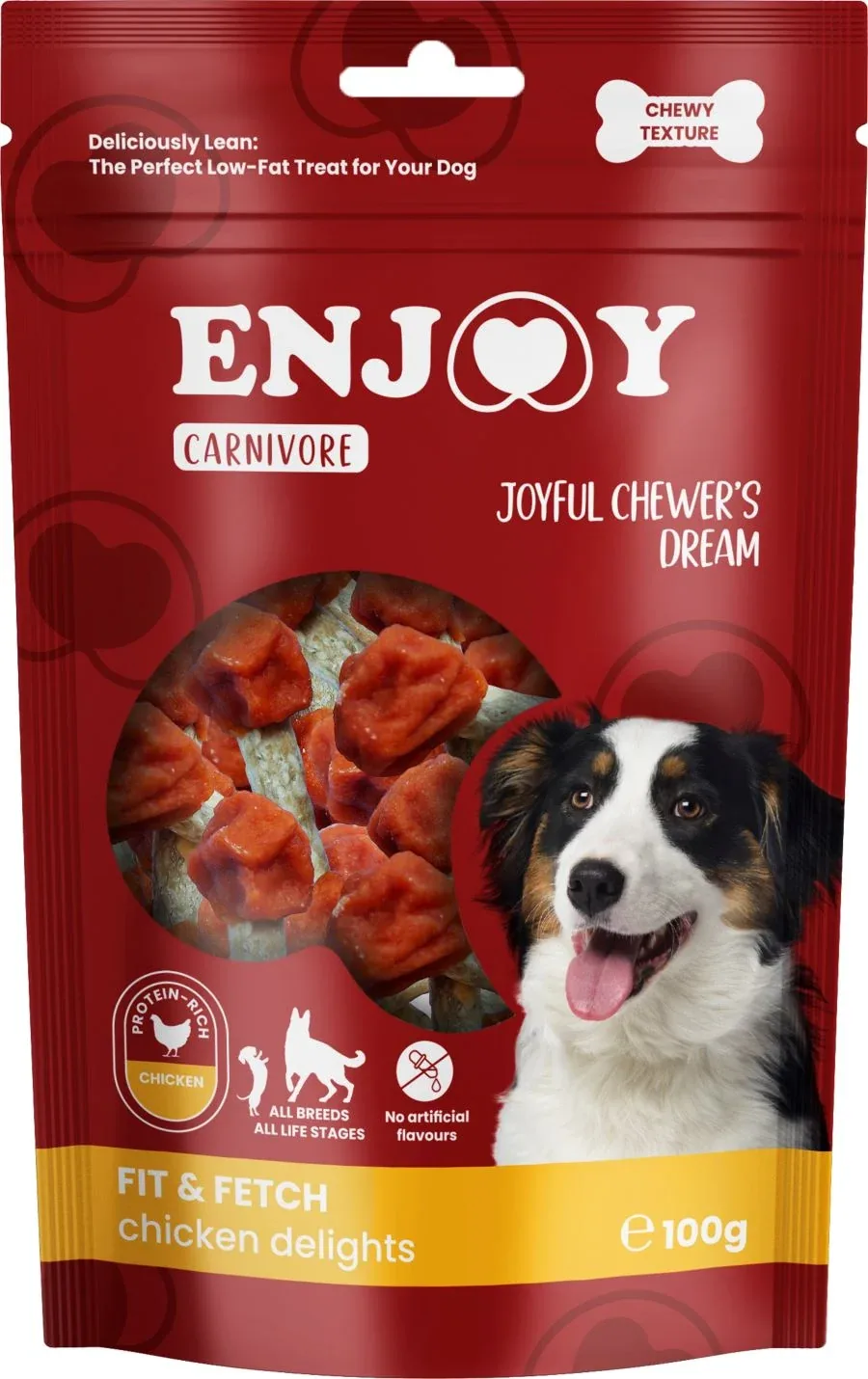 ENJOY Carnivore Fit&Fetch, piletina, žvakalica za pse - Image 2