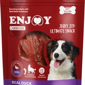 ENJOY Carnivore Jerky, sušena pačetina, poslastica za pse