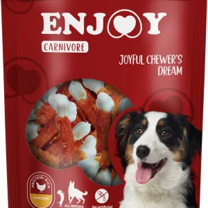 ENJOY Carnivore Kost s kalcijem omotana piletinom, žvakalica za pse