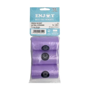 ENJOY Vrećice za izmet Ultra Strong Fresh, mirisne, 3 role x 20 vrećica