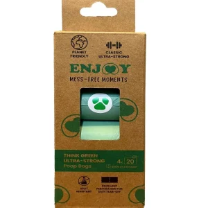 ENJOY Vrećice za izmet Ultra Strong Think Green, biorazgradive, 4 role x 20 kom