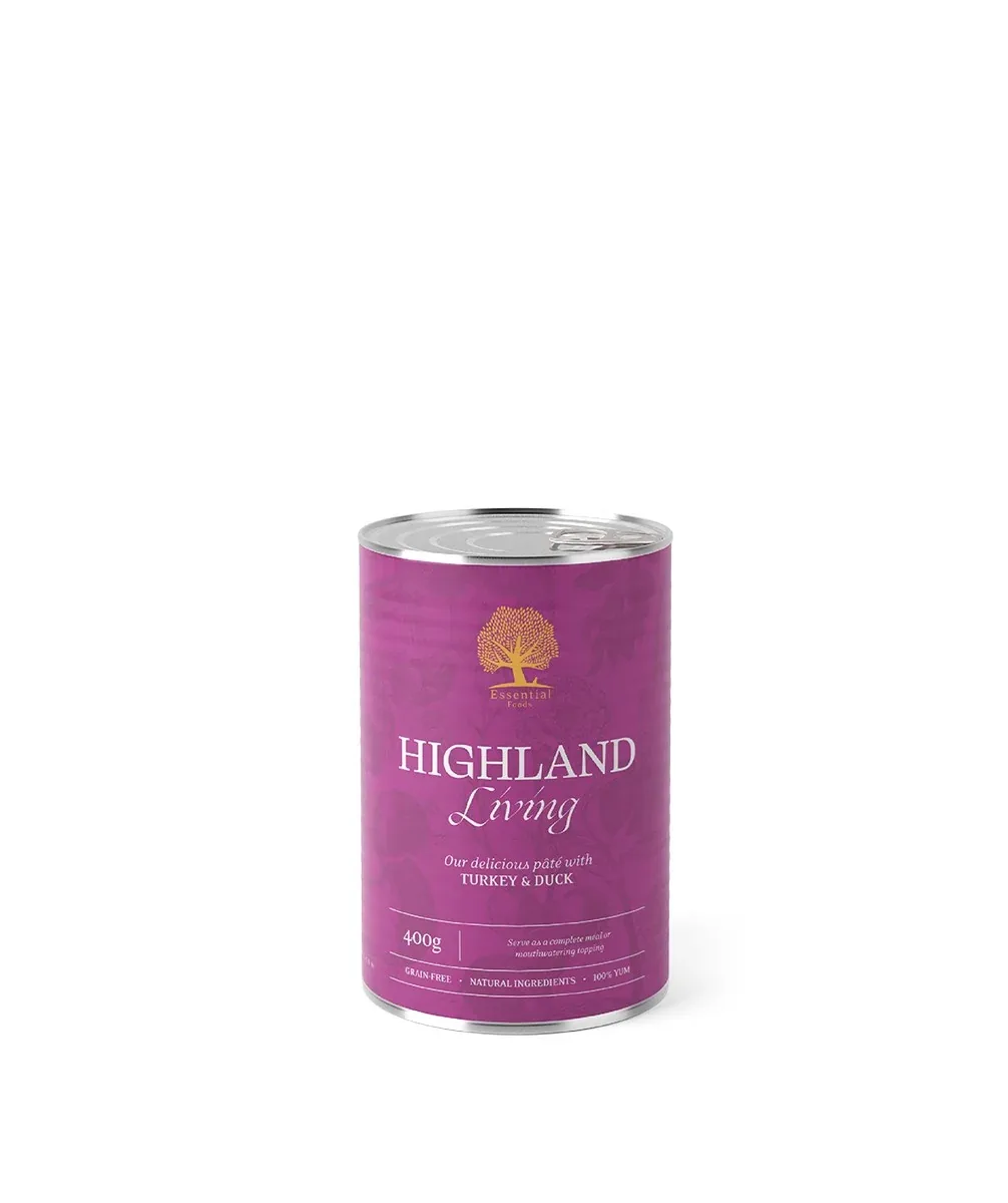 ESSENTIAL HIGHLAND LIVING PATÉ, bez žitarica, puretina i pačetina, 400 g