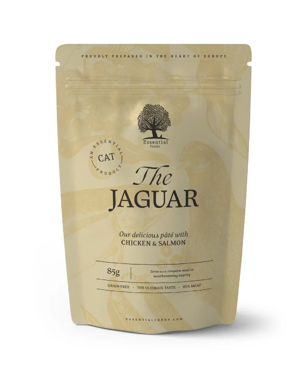 ESSENTIAL Jaguar, piletina s lososom, mesni fileti u pašteti, 85g