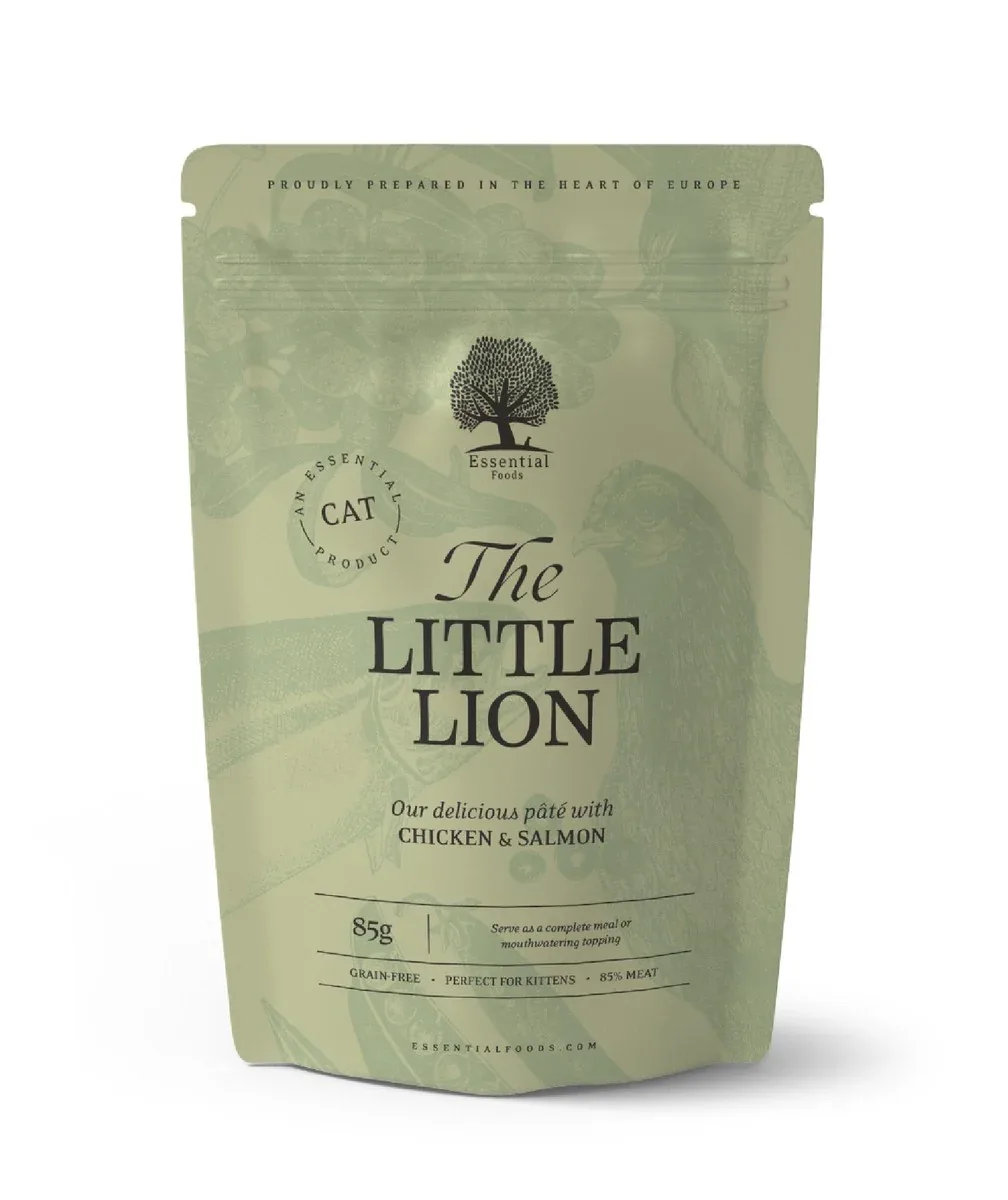 ESSENTIAL Little Lion, mesni fileti piletine s lososom, za mačiće, 85g