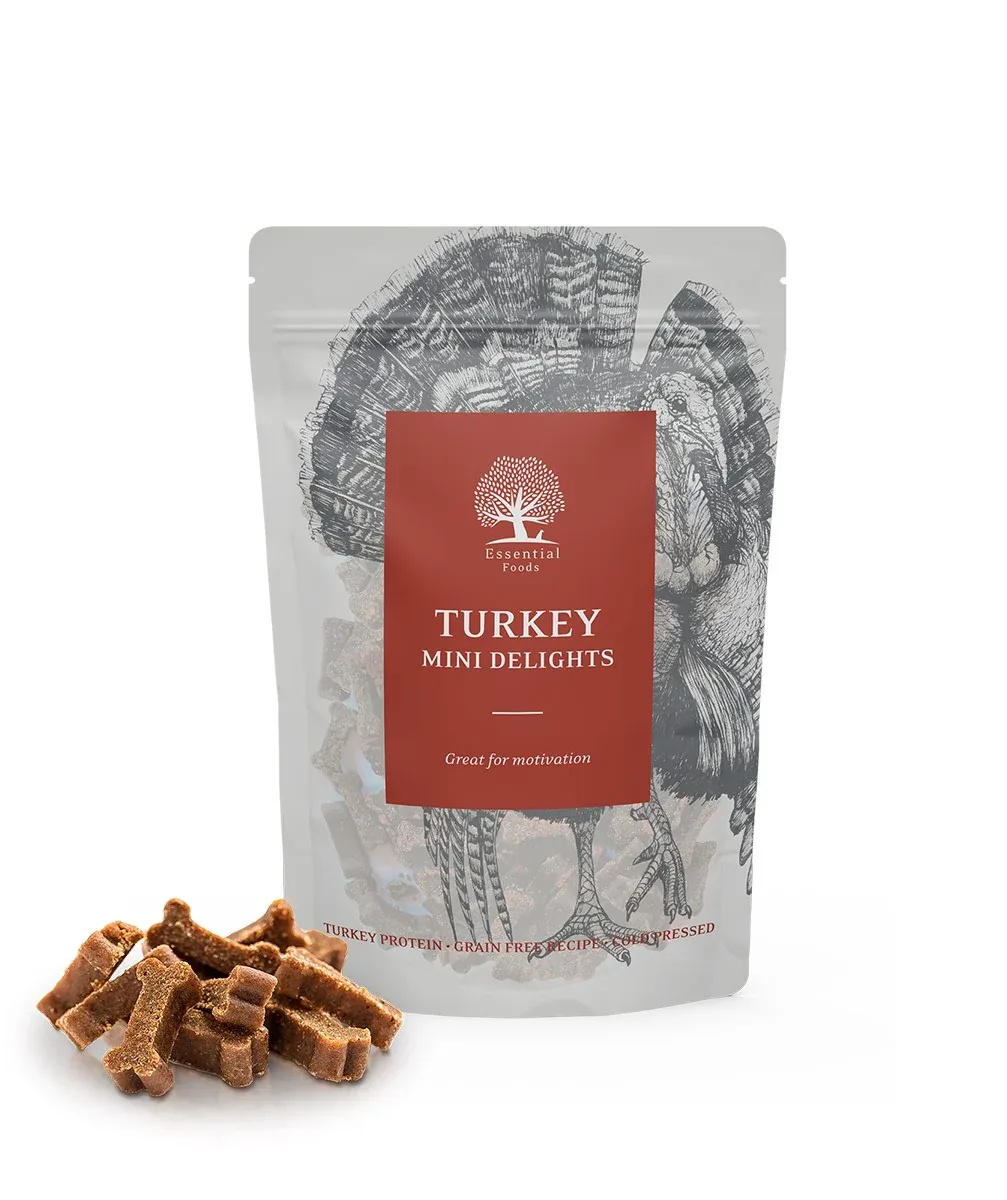 ESSENTIAL TURKEY MINI DELIGHTS, bez žitarica, poslastica, puretina, 100 g