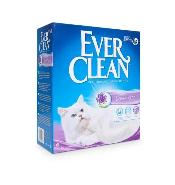 EVER CLEAN Lavander, grudajući mineralni pijesak za mačke, mirisni - Image 2