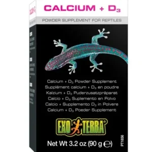 EXO TERRA Kalcij + Vitamin D3, dodatak prehrani za gmazove 90g