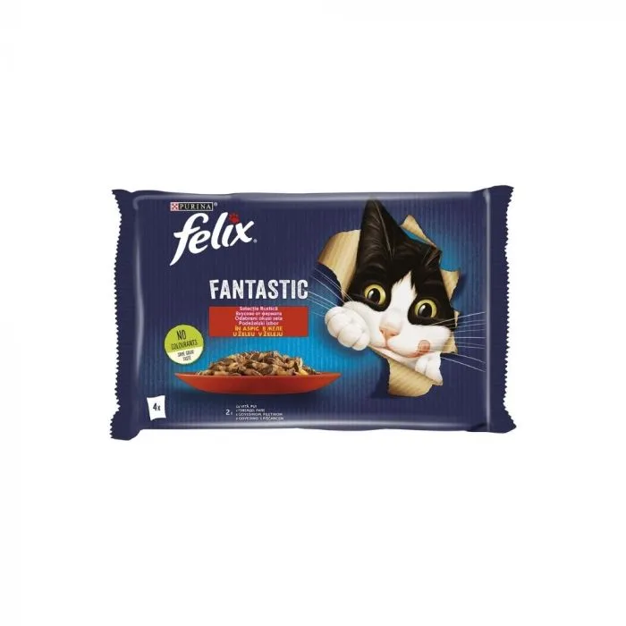 Felix Fantastic Govedina Piletina 4 x 85 g