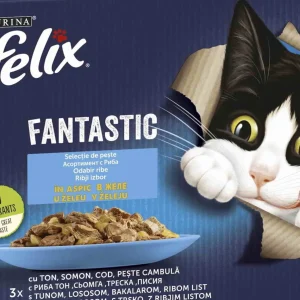 FELIX Fantastic, riblji mix, multipack 12x85g