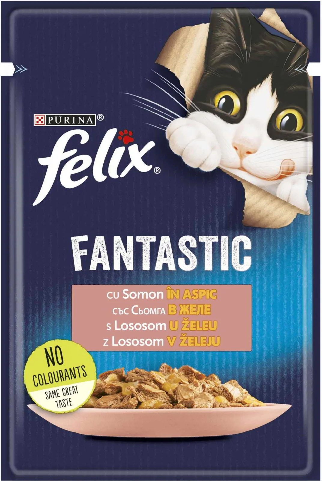FELIX Fantastic, s lososom u želeu, 85g