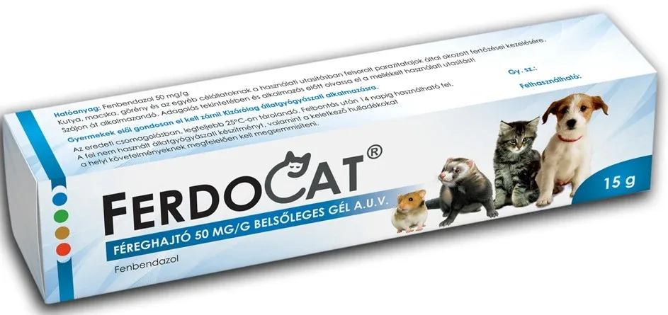 FERDOCAT Gel oralni protiv unutarnjih nametanika za sve životinje 15g 50ml
