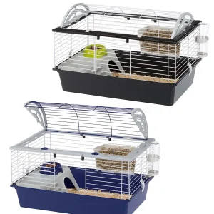 FERPLAST Kavez za glodavce Casita 80, 78x48x50cm, crna ili plava