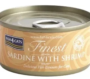 FISH4CATS Konzerva Sardina sa škampima 70g