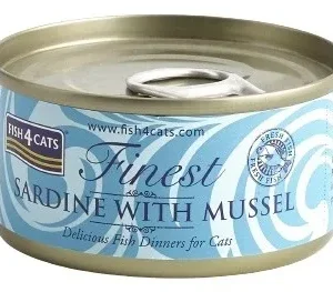 FISH4CATS Konzerva Sardina sa školjkama 70g
