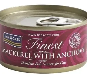 FISH4CATS Konzerva Skuša s inćunima 70g