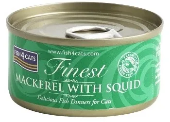 FISH4CATS Konzerva Skuša s lignjama 70g - Image 2