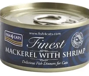 FISH4CATS Konzerva Skuša sa škampima 70g