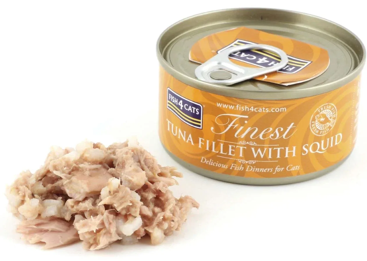FISH4CATS Konzerva Tuna s lignjama 70g - Image 2