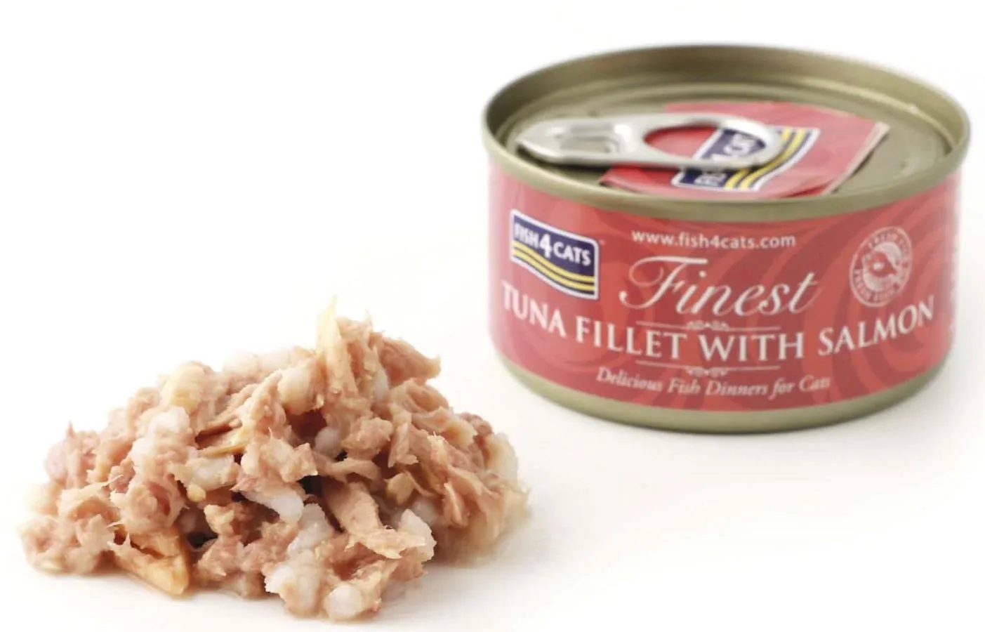FISH4CATS konzerva Tuna s lososom 70g - Image 2