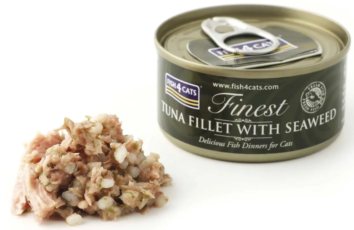 FISH4CATS Konzerva Tuna s morskom travom 70g - Image 2