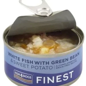 FISH4DOGS Finest, bijela riba s mahunama i batatom, bez žitarica, 85g