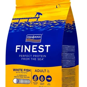 FISH4DOGS Finest Large, bijela riba/krumpir, bez žitarica, veliki briketi