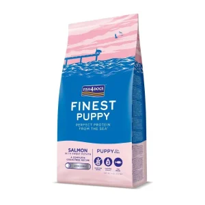 FISH4DOGS Finest Large PUPPY, Losos i batat, bez žitarica, 6kg