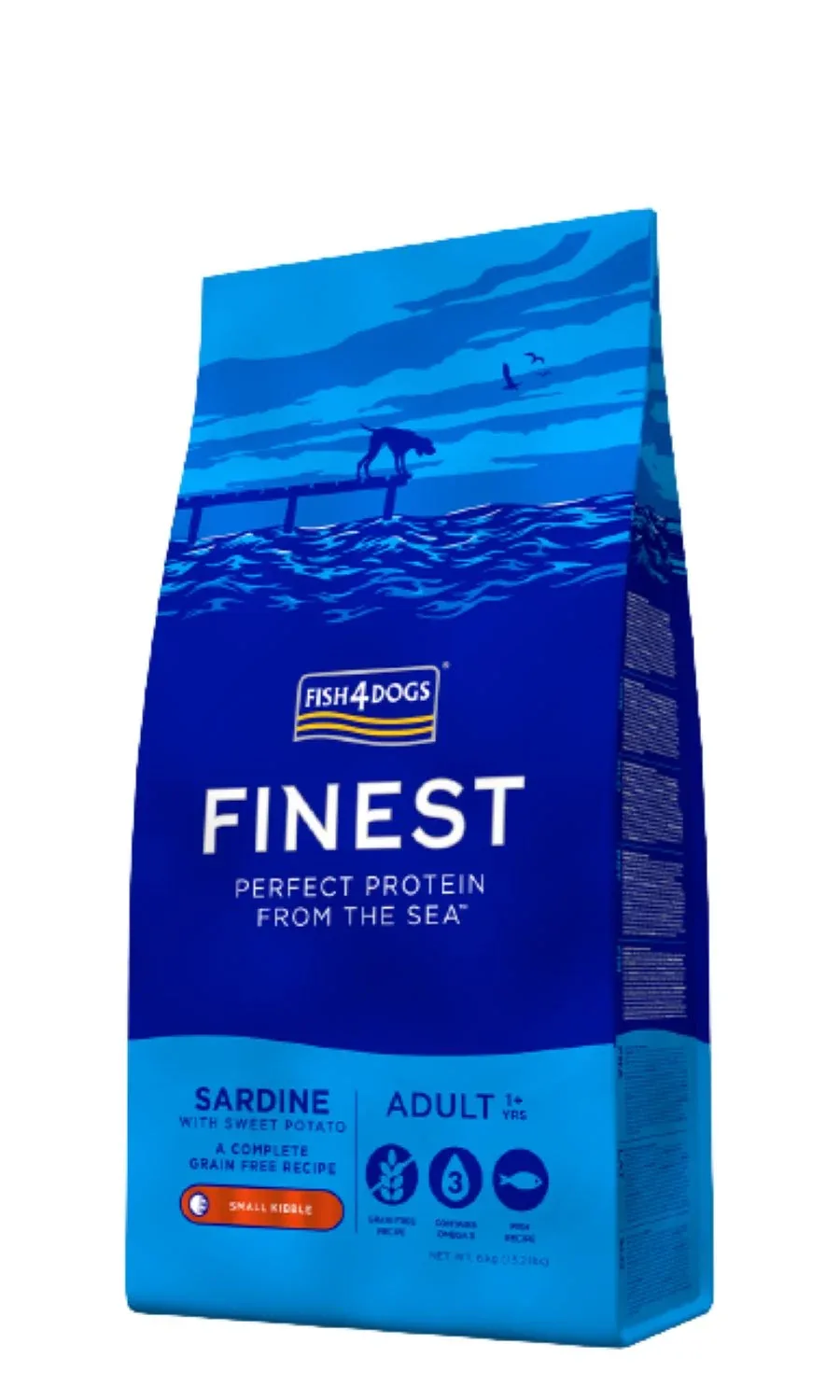 FISH4DOGS Finest Small, sardina i batat, bez žitarica, 1,5kg - Image 2
