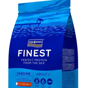 FISH4DOGS Finest Small, sardina i batat, bez žitarica, 1,5kg