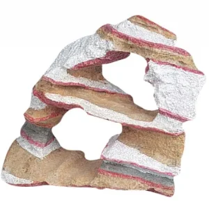 FLAMINGO Akvarijski ukras Rainbow kamen, 2 rupe, 14x6x12,5cm