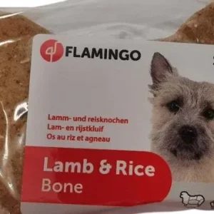 FLAMINGO Biscuits Bone S. poslastica za pse Lamb & Rice 3 kom,102g